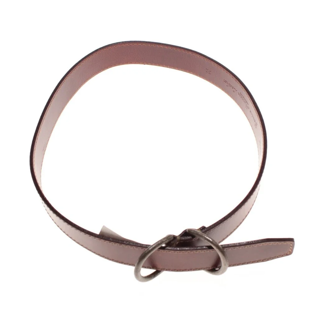 Torino Leather Company NWT Classic Belt Size 32 US in Solid Brown Leather